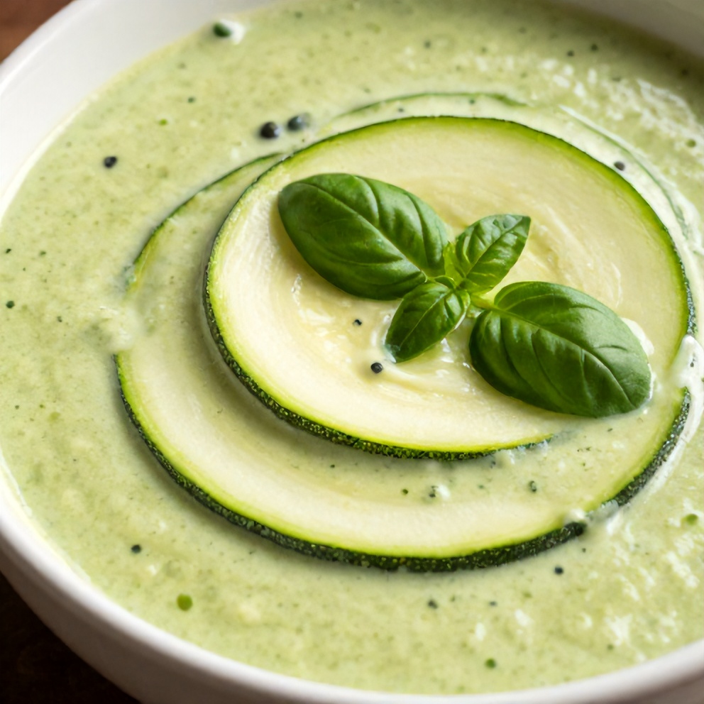 Easy Spring Zucchini Basil Soup