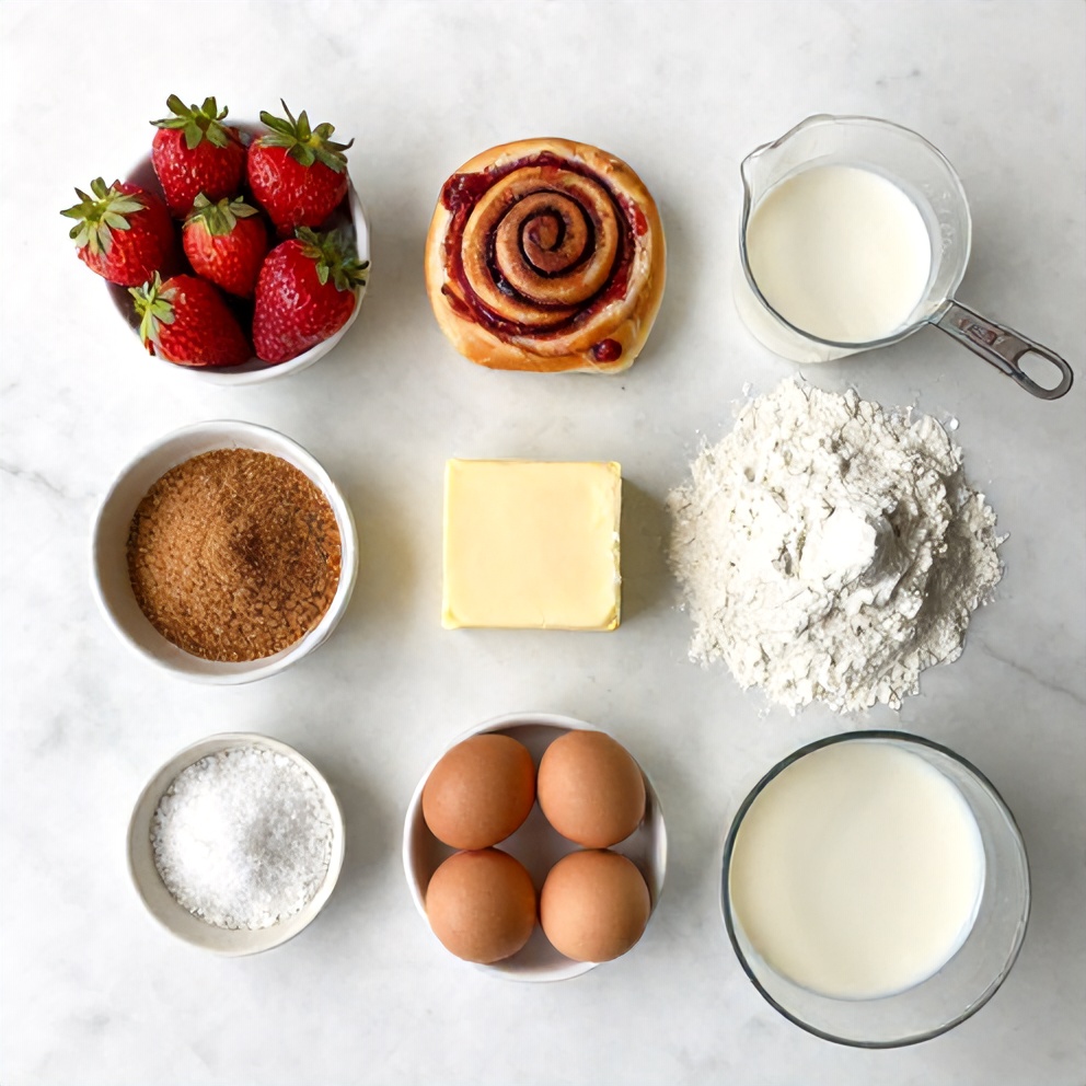 Easy Strawberry Cinnamon Rolls Ingredients