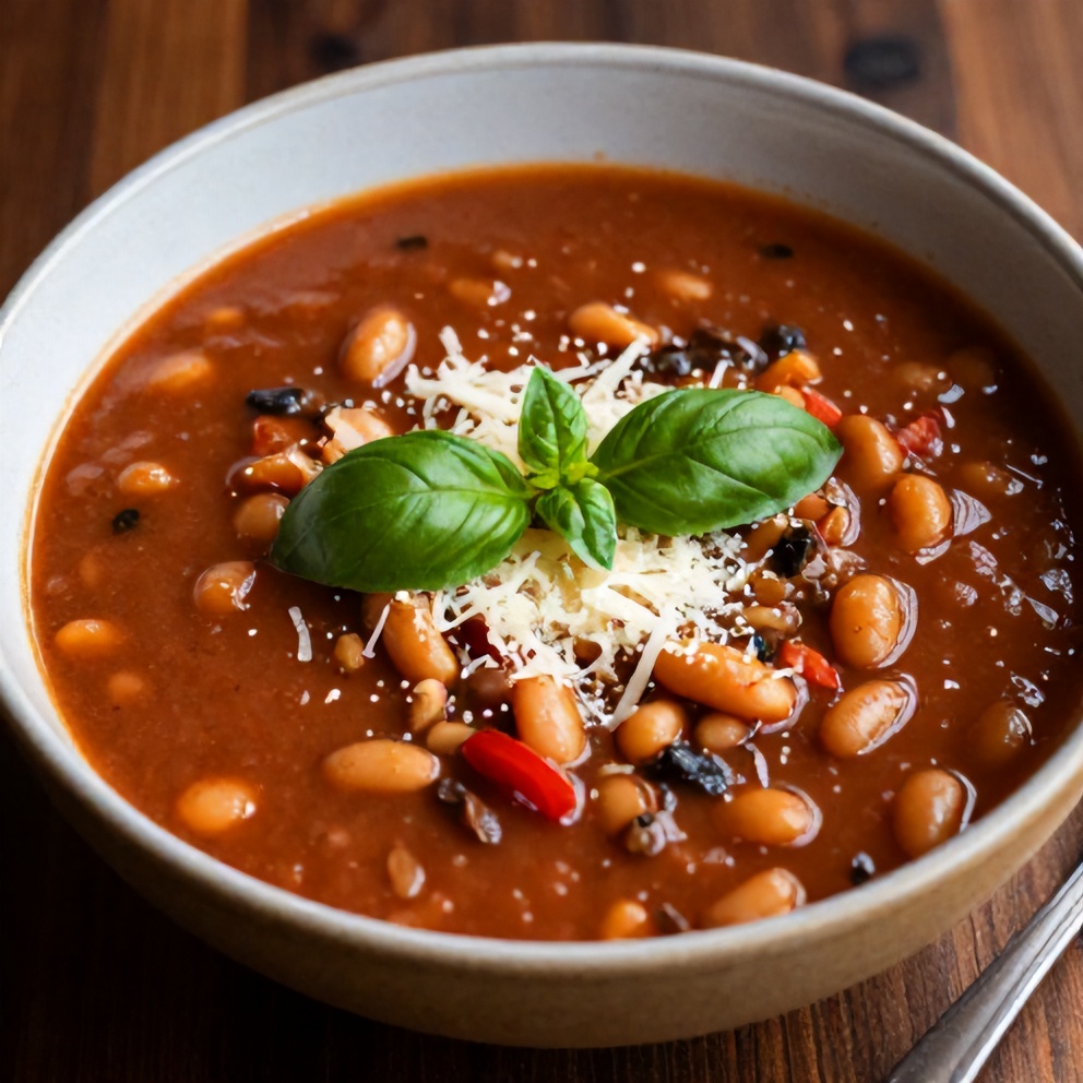 Easy Summer Minestrone Soup with Fresh Basil and Beans