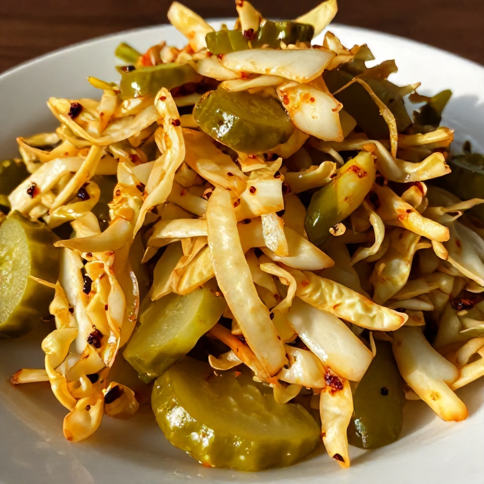 Sweet and Spicy Pickle Slaw