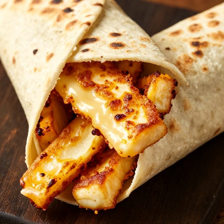 Easy Sweet Chili Halloumi Wraps