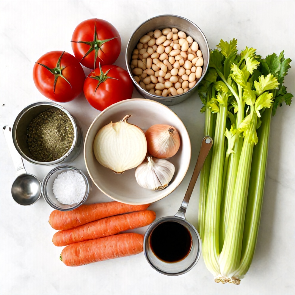 Ingredients for Tomato and White Bean Soup