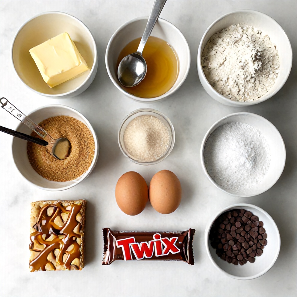 Twix Cookie Bars Ingredients
