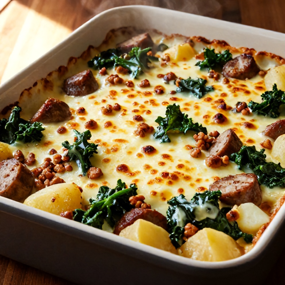 easy zuppa toscana casserole
