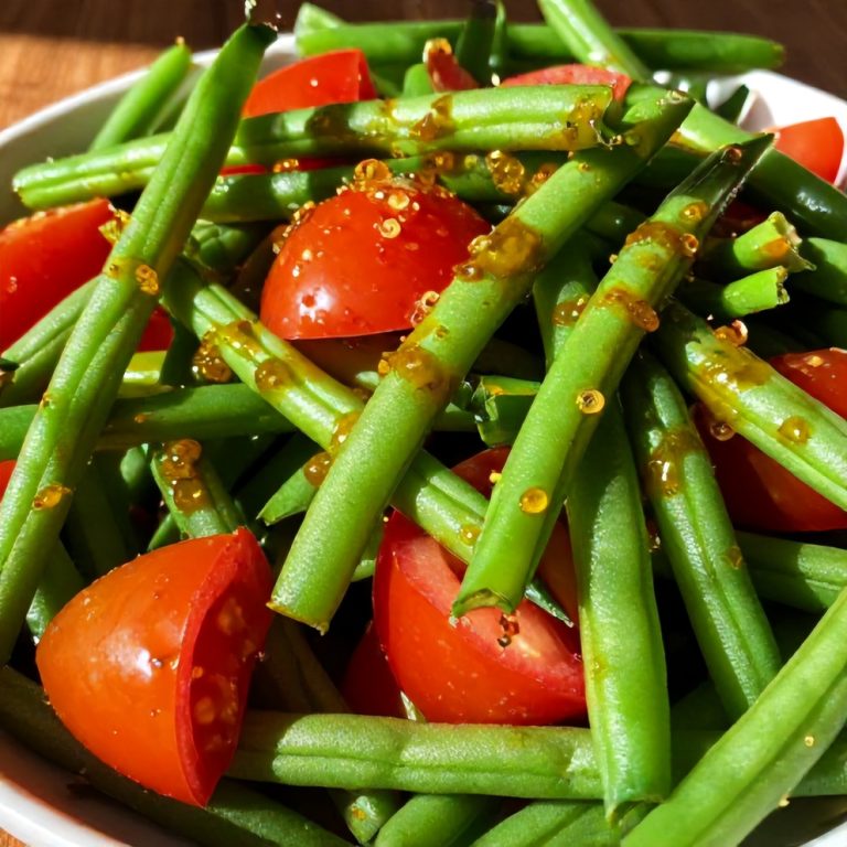 Fresh Green Bean and Tomato Salad