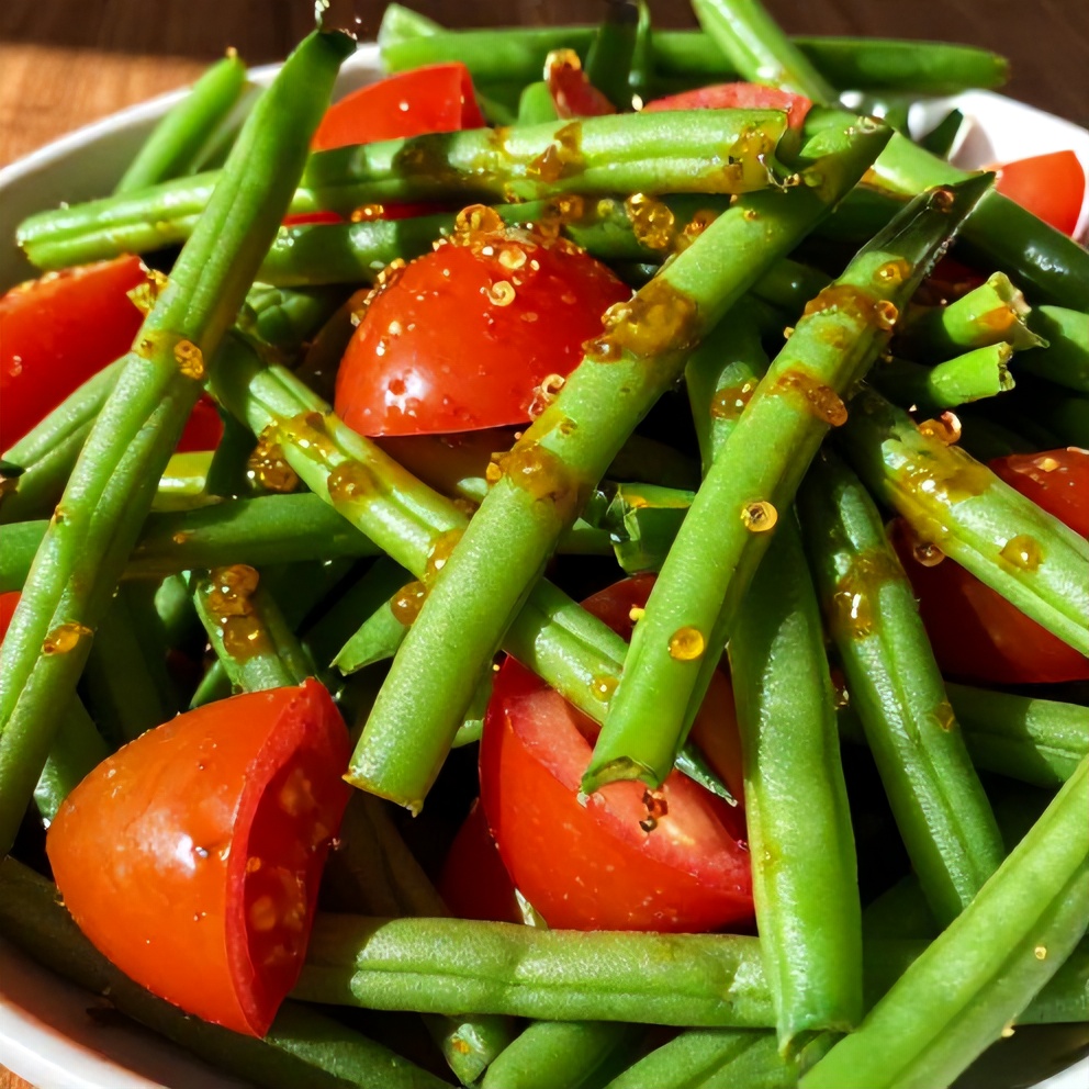 Fresh Green Bean and Tomato Salad