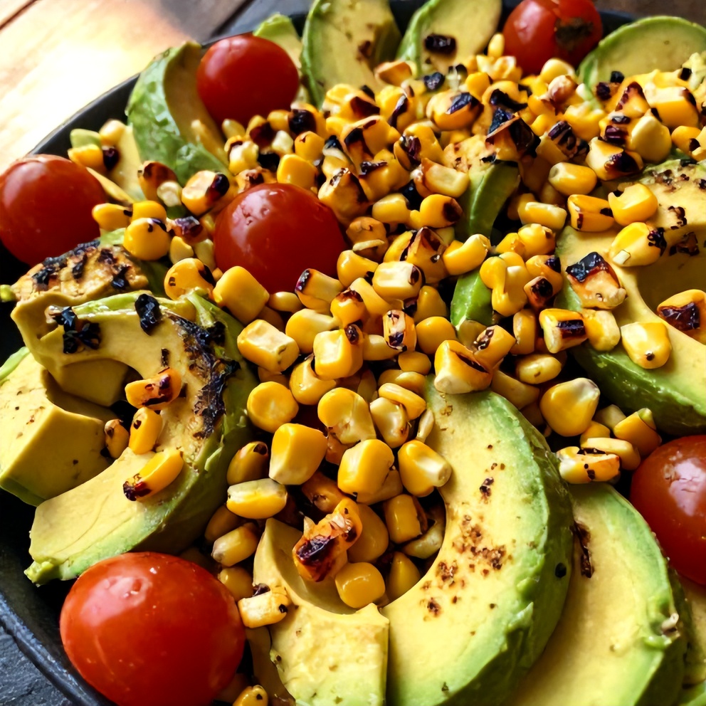 Fresh Grilled Corn Avocado Salad