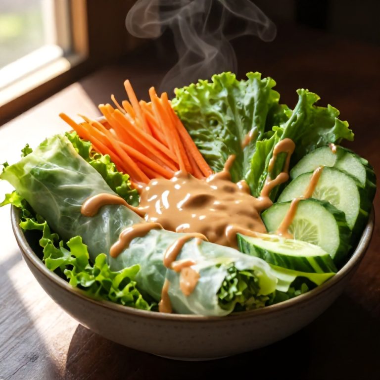 fresh spring roll bowl