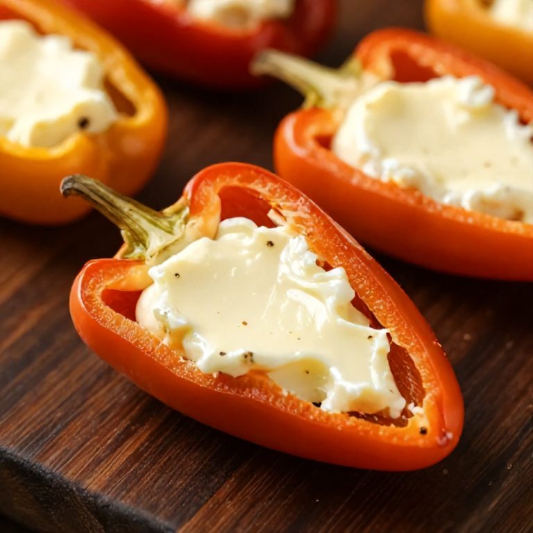 goat cheese stuffed mini peppers