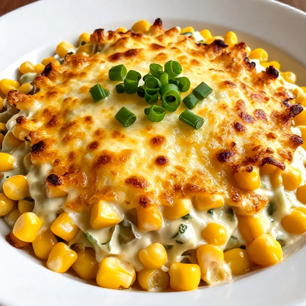Jalapeno Popper Corn Casserole Ready to Serve