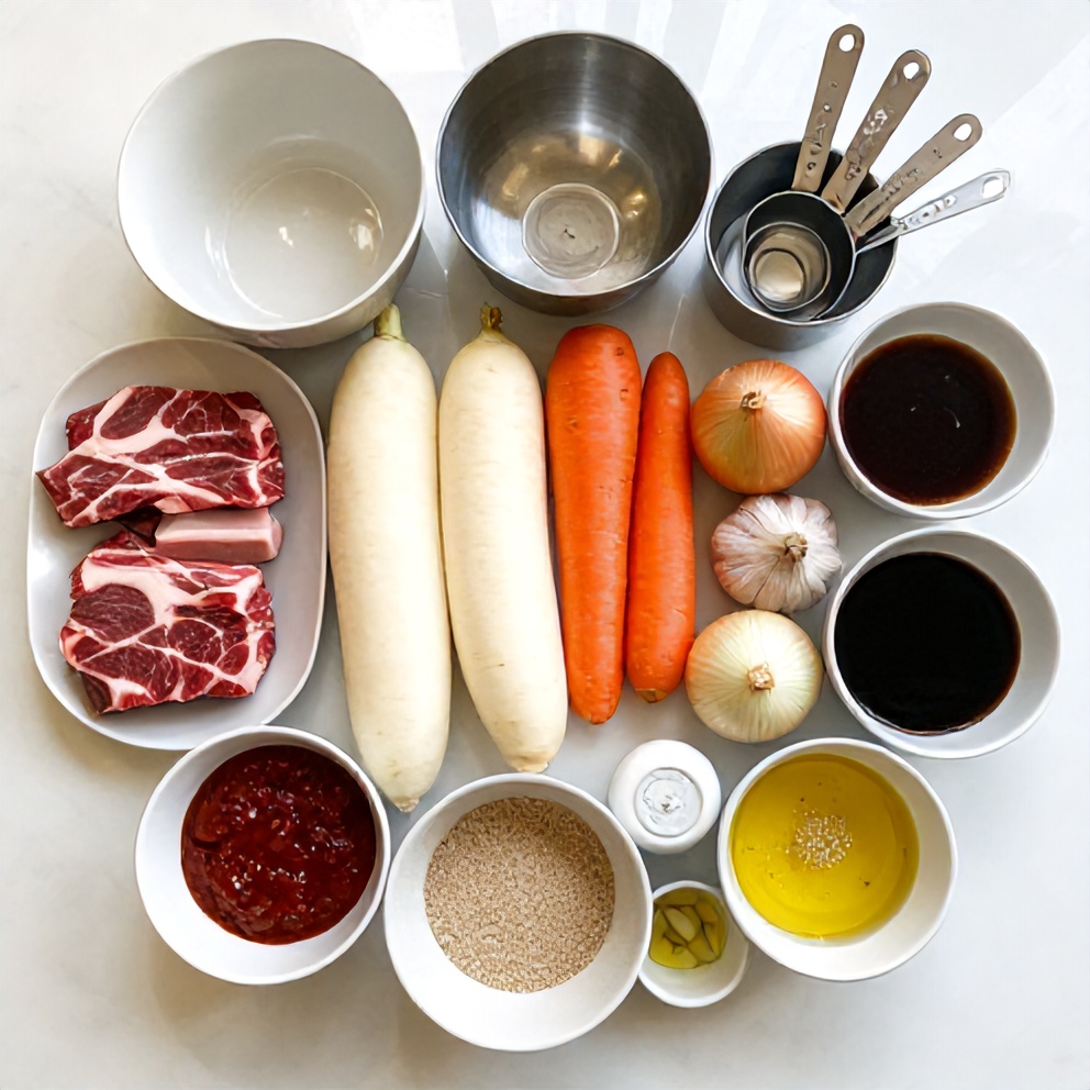 Korean Pot Roast Ingredients