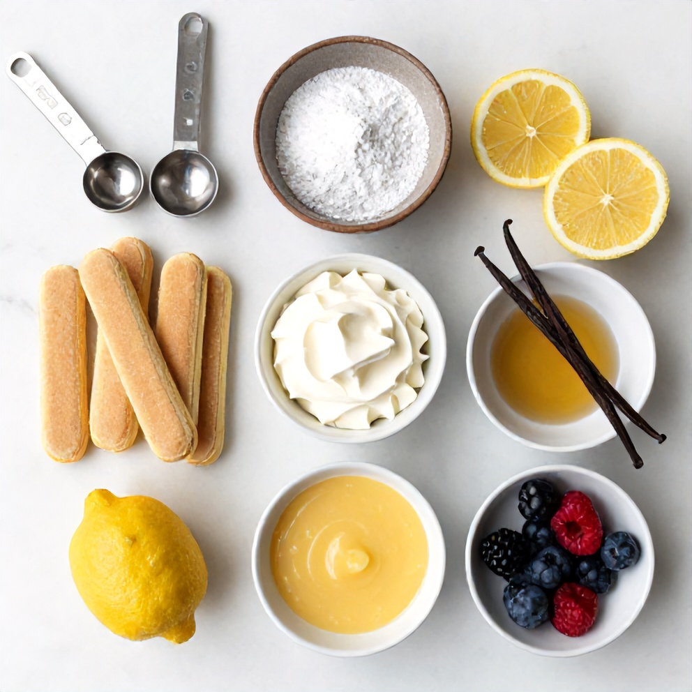 Lemon Tiramisu Ingredients