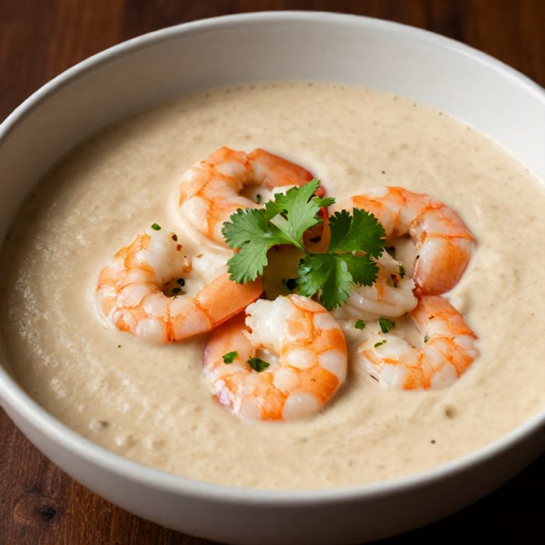refreshing summer gazpacho with shrimp