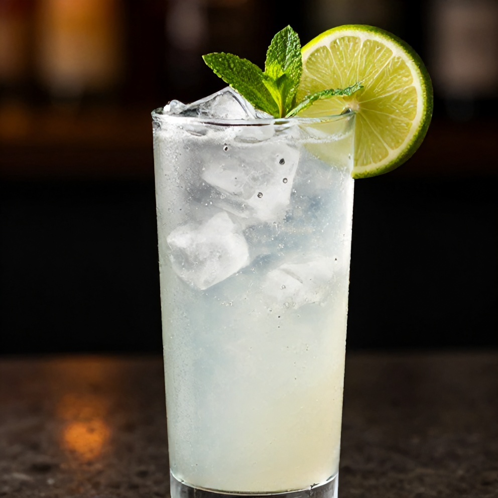 White Christmas Mojito in a Glass