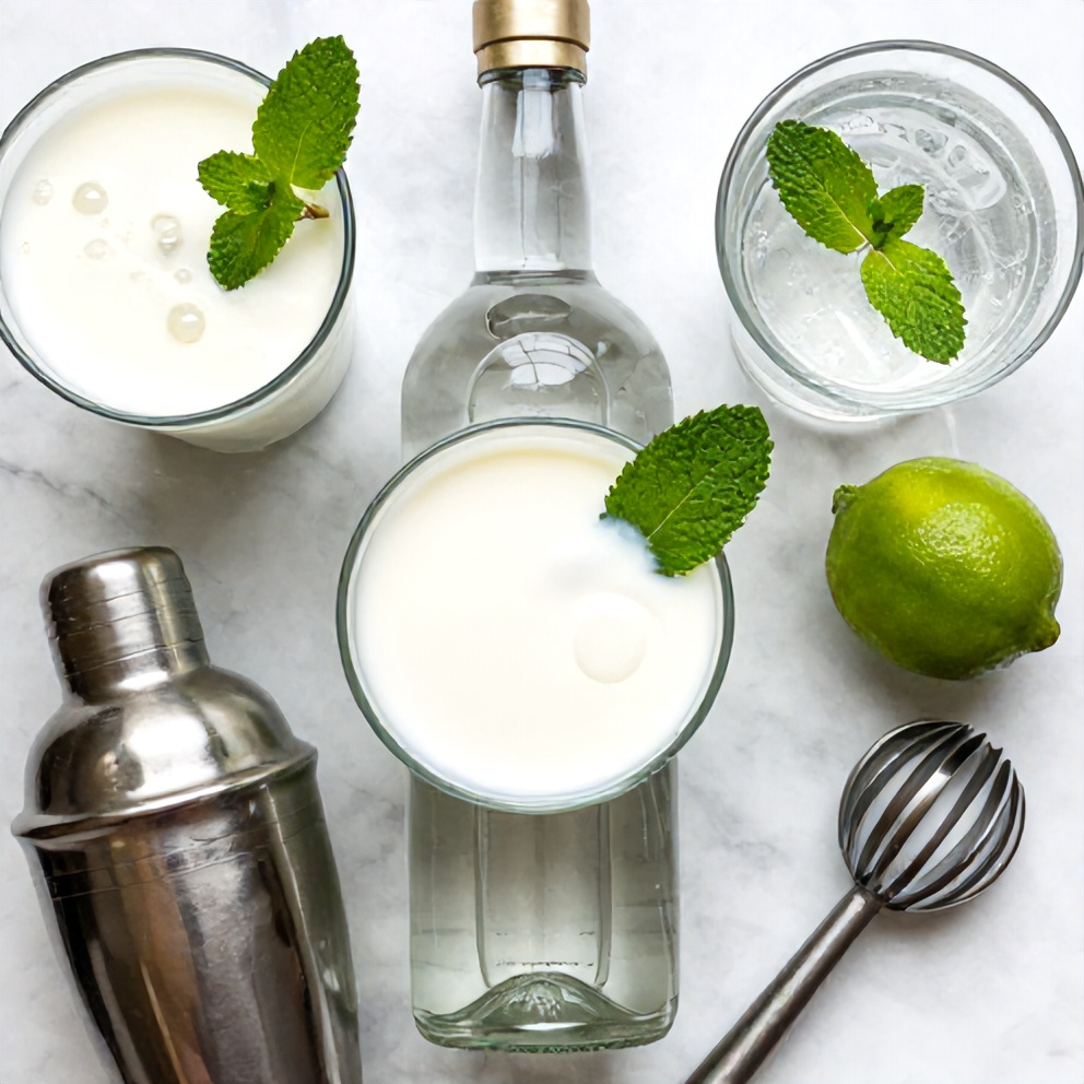 Ingredients for White Christmas Mojito