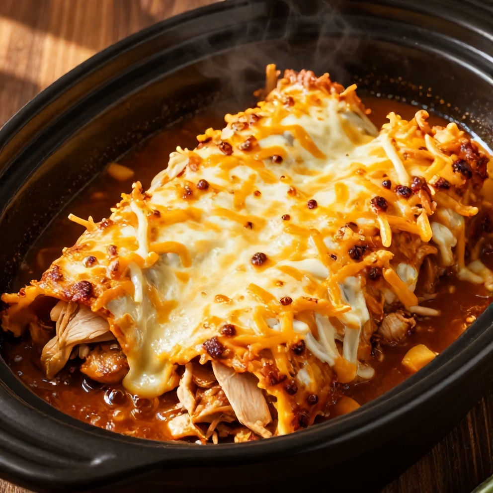 slow cooker chicken enchiladas