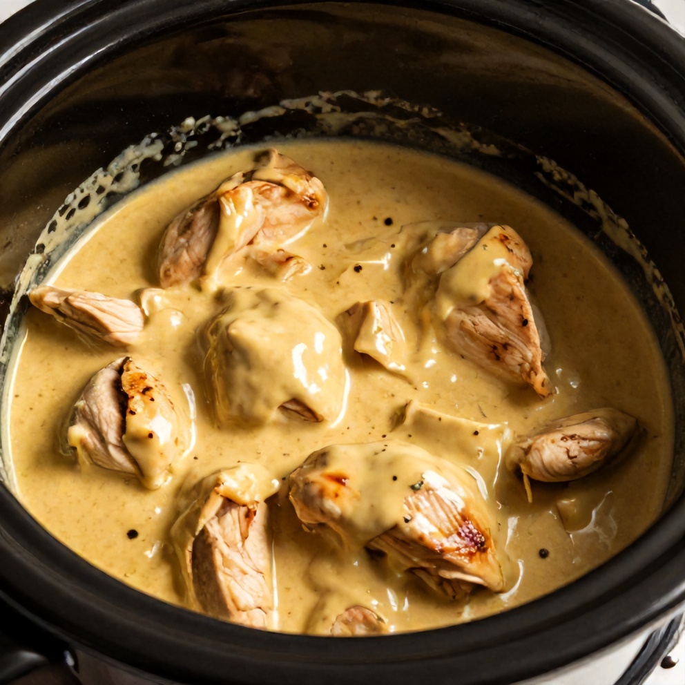 slow cooker honey mustard chicken