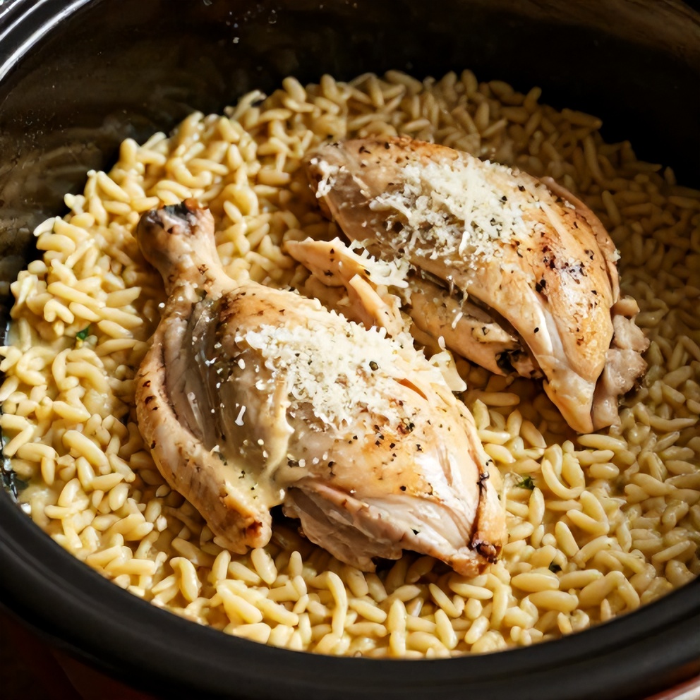 slow cooker parmesan herb chicken