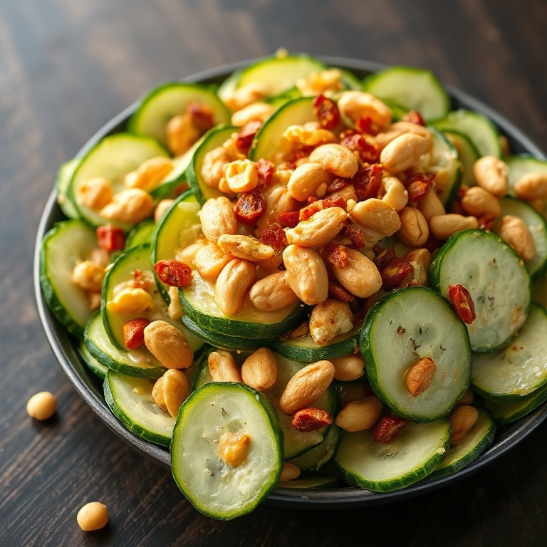 spicy peanut cucumber salad