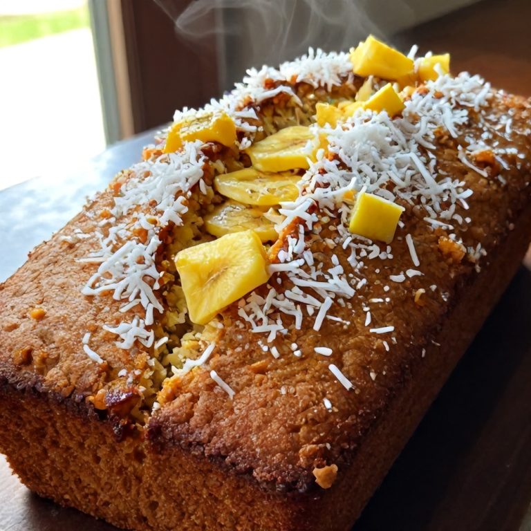 tropical Hawaiian banana bread