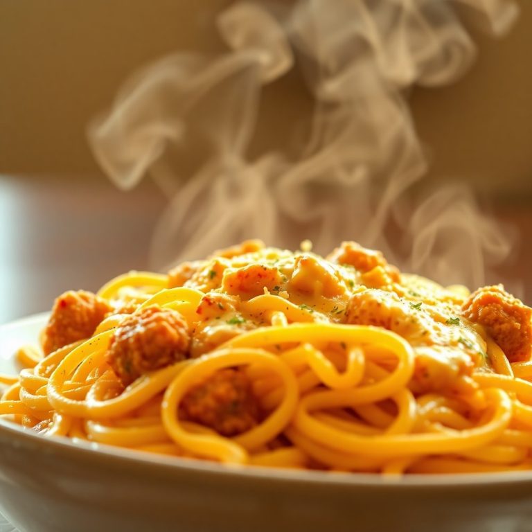 Cheesy Chicken and Sausage Pasta