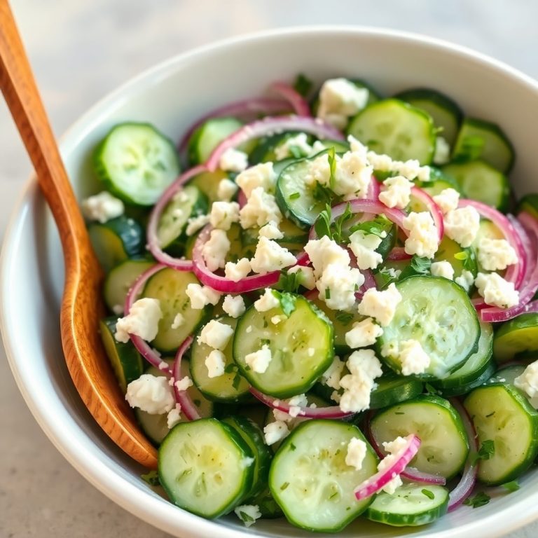 Classic Cucumber Feta Salad
