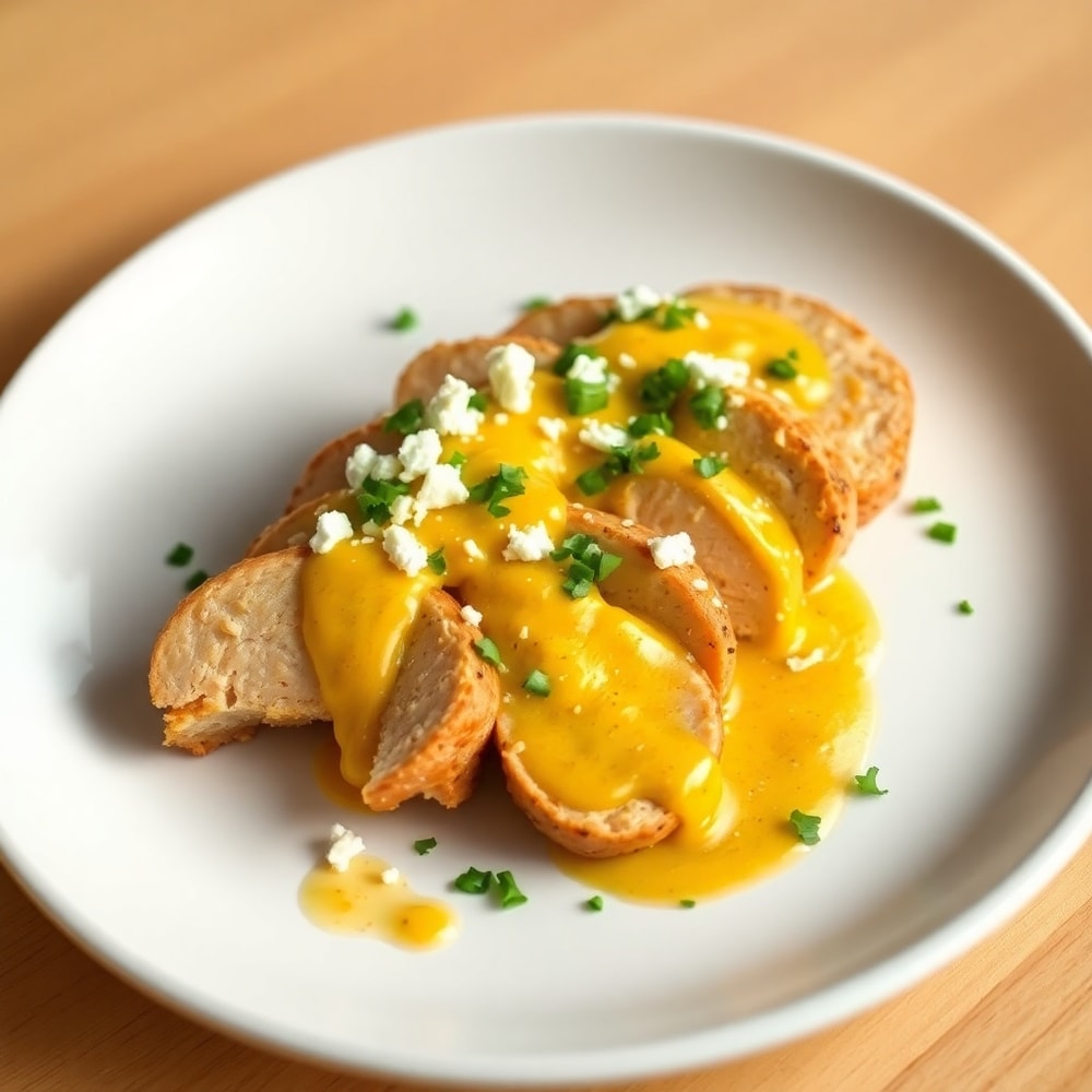 Plated Creamy Ají Amarillo Chicken