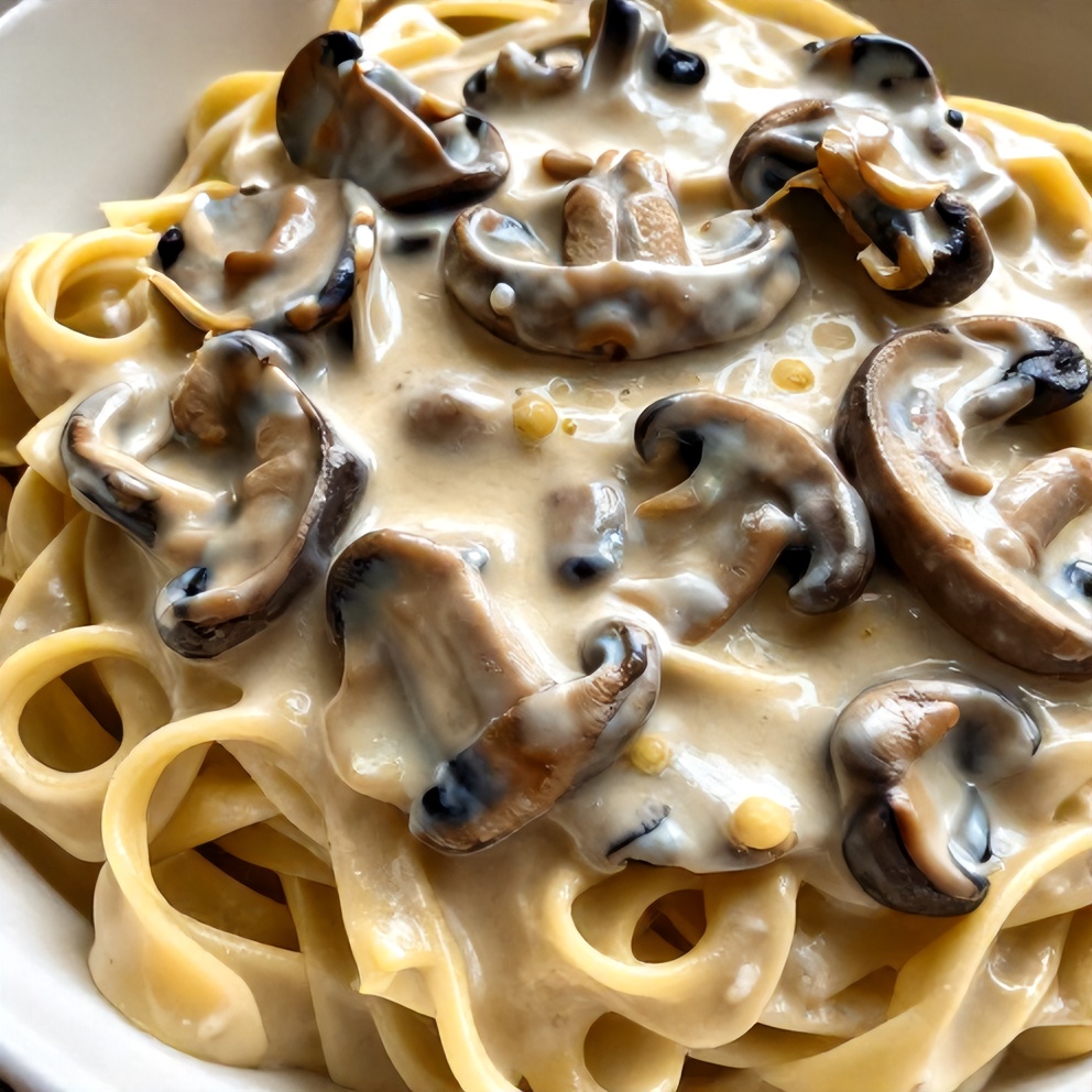 creamy italian mushroom carbonara