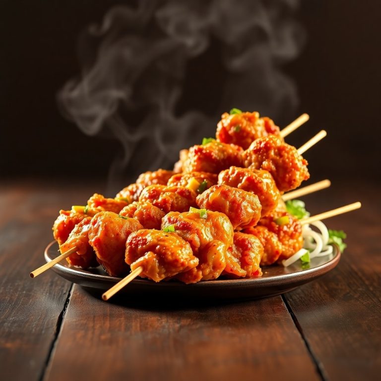 Bang Bang Chicken Skewers