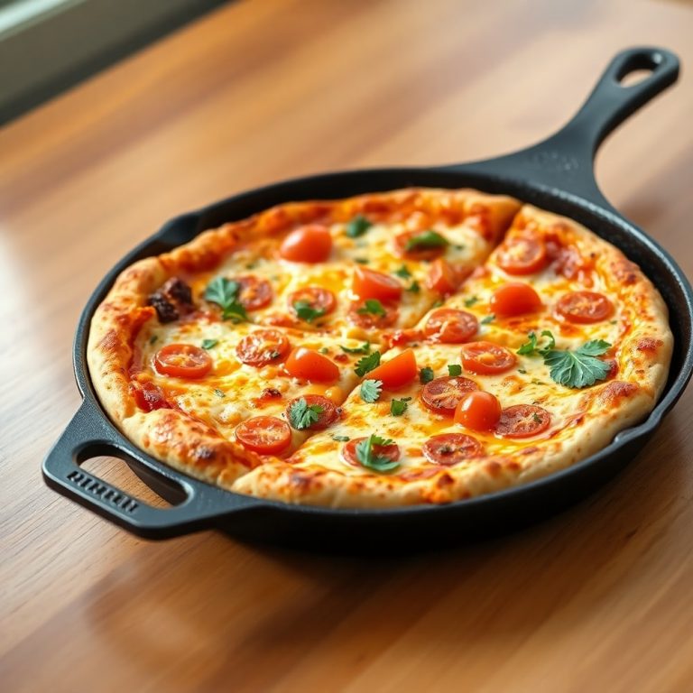 crispy cast iron skillet pizza