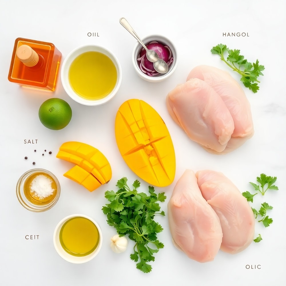 Raw ingredients for Honey Lime Chicken