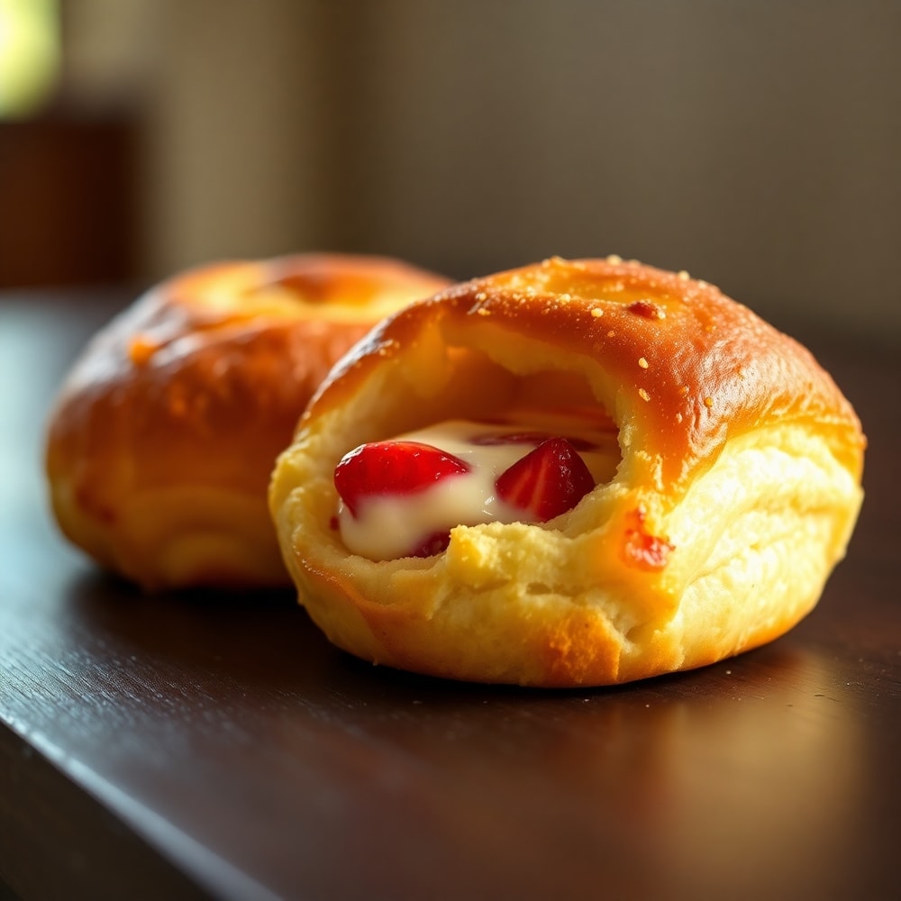 Strawberry Cheesecake Breakfast Rolls