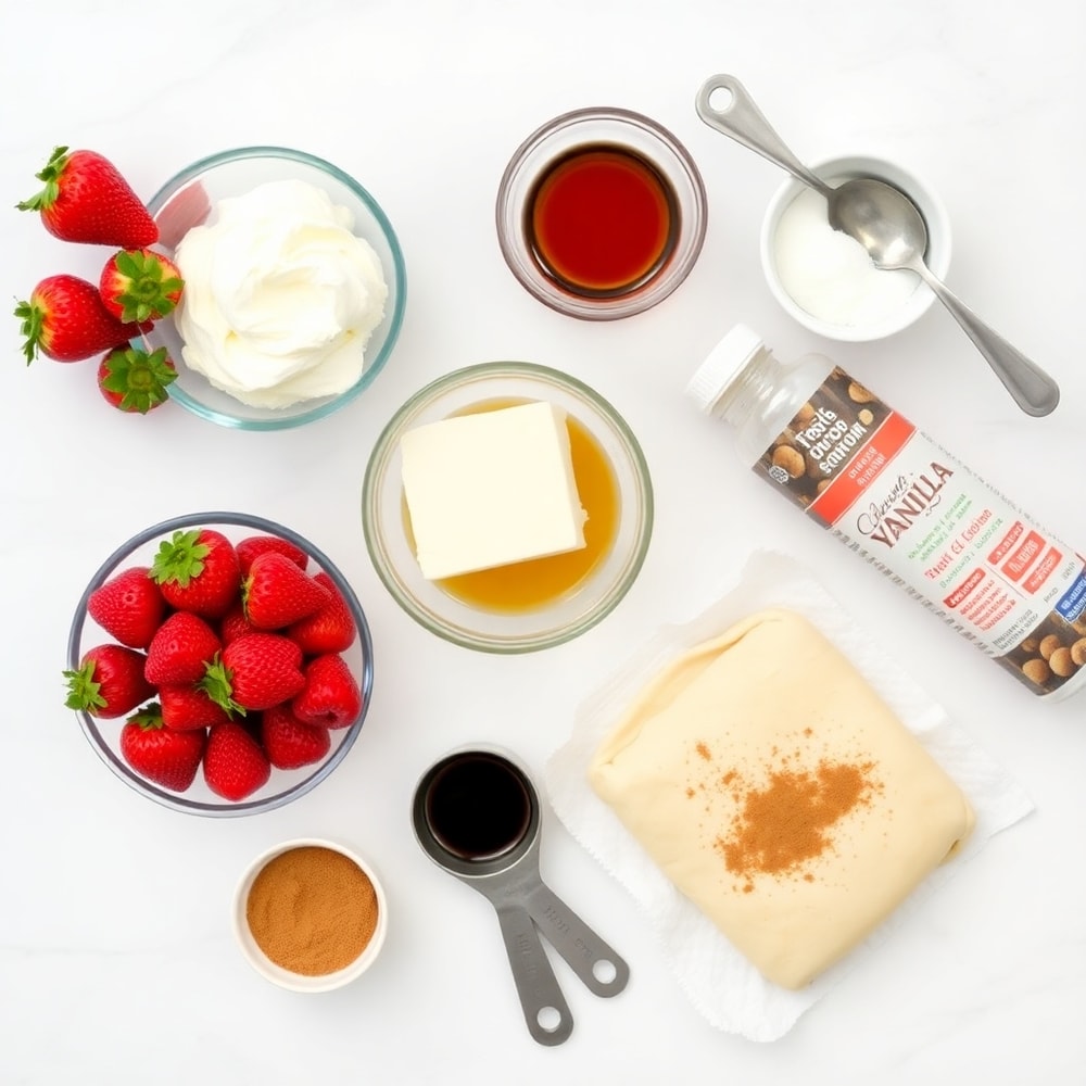 Strawberry Cheesecake Breakfast Rolls Ingredients