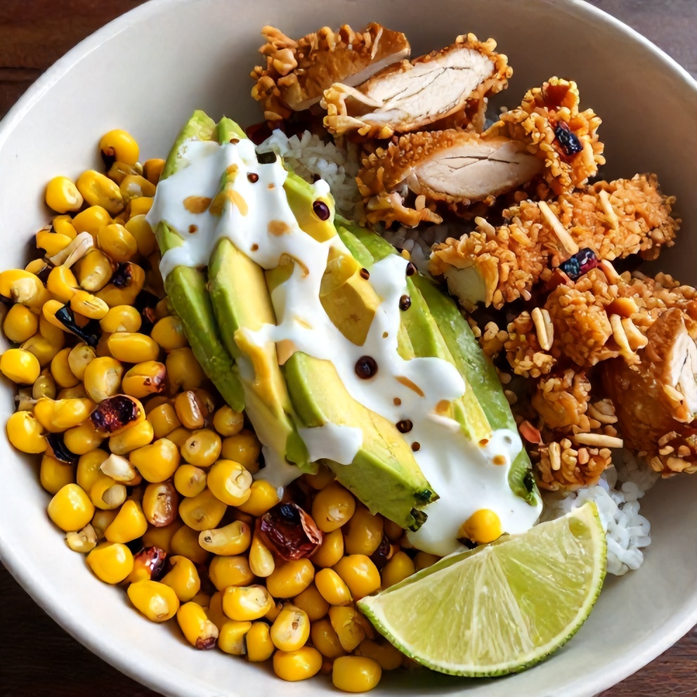 Easy 30-Minute Street Corn Chicken Rice Bowl