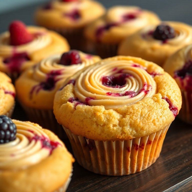berry cream cheese muffins