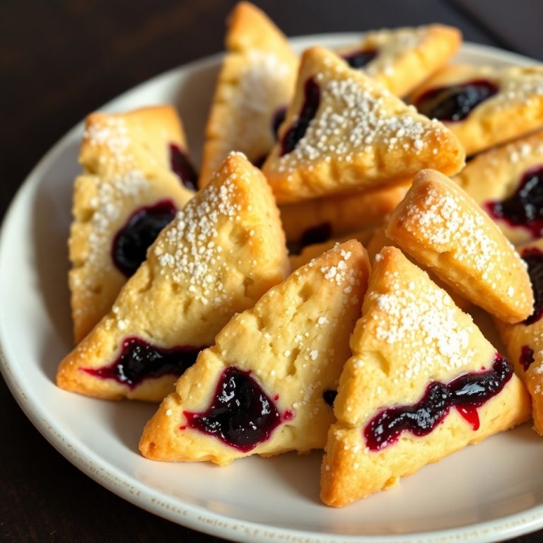 Easy Blackberry Shortbread Wedges