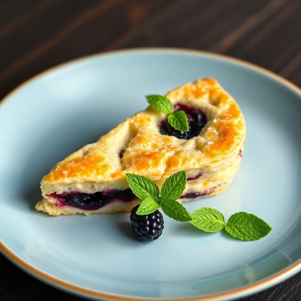 Blackberry Shortbread Wedges