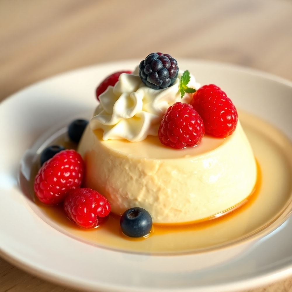 Plated Brazilian Coconut Pudding