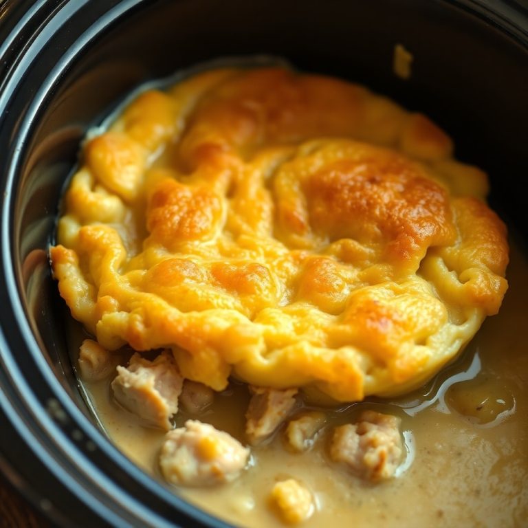 Easy Crockpot Chicken Pot Pie