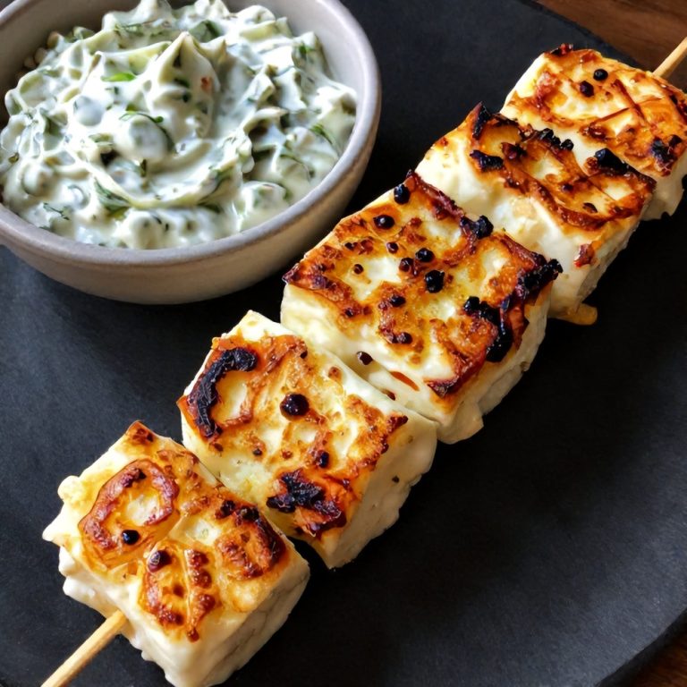 Easy Grilled Halloumi Skewers