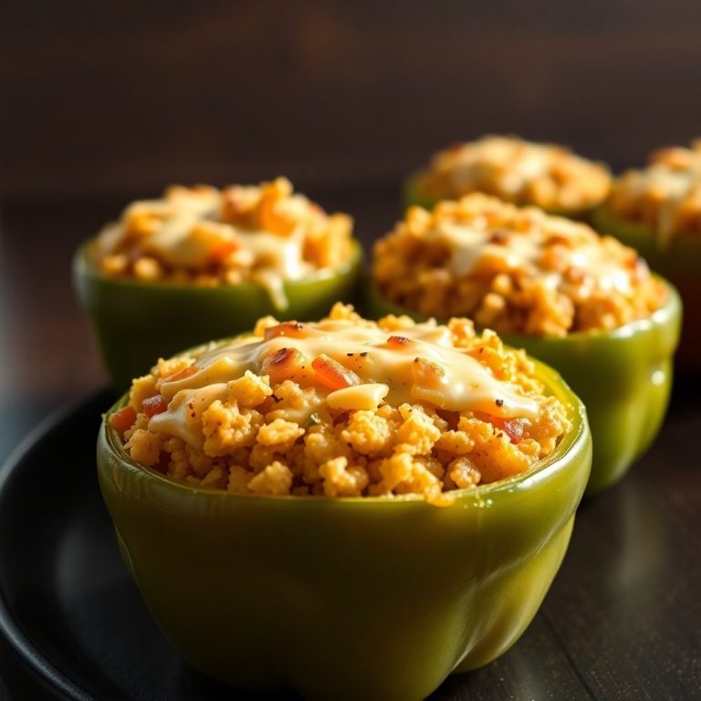 Easy High-Protein Stuffed Bell Peppers