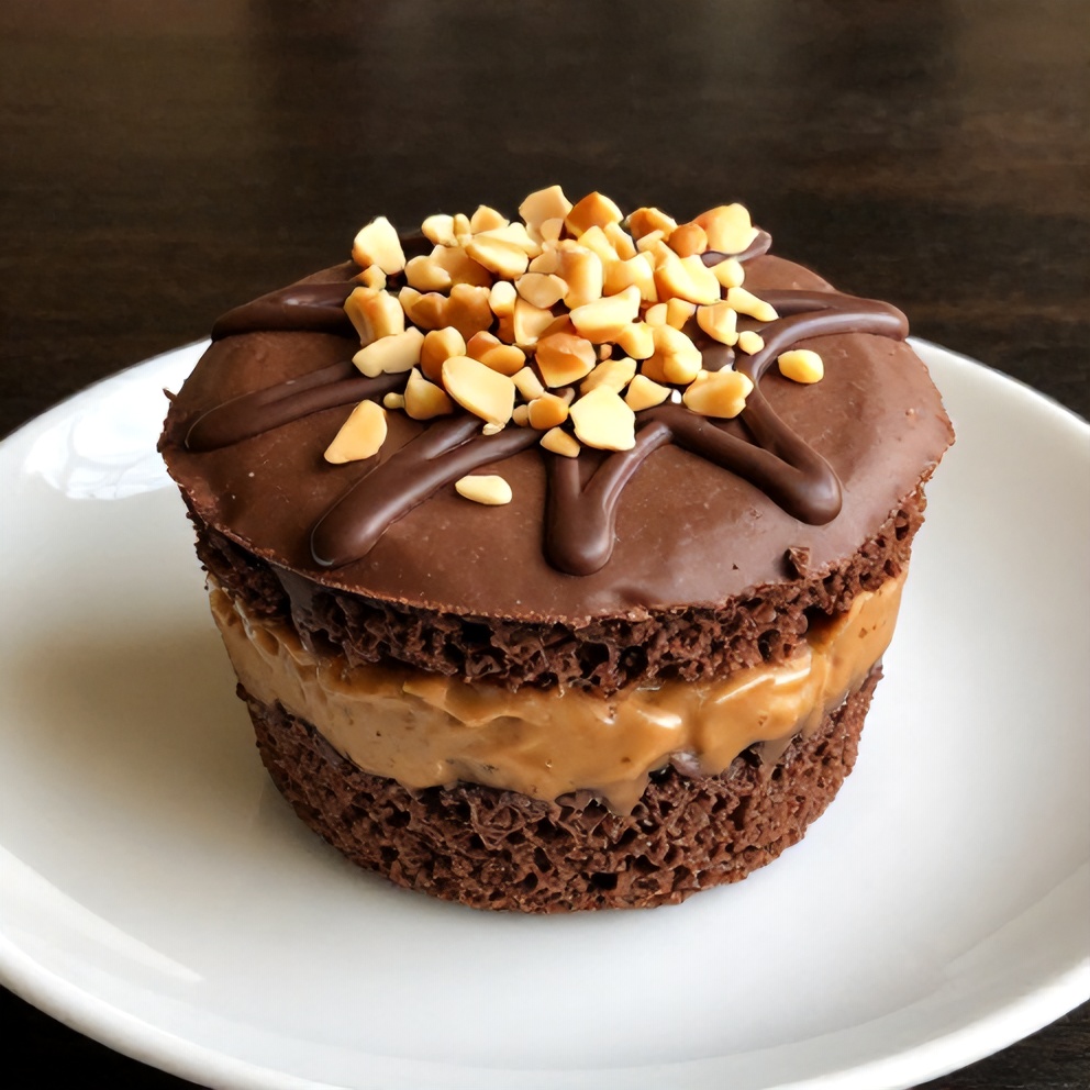 Chocolate Peanut Butter Protein Cups ready to serve