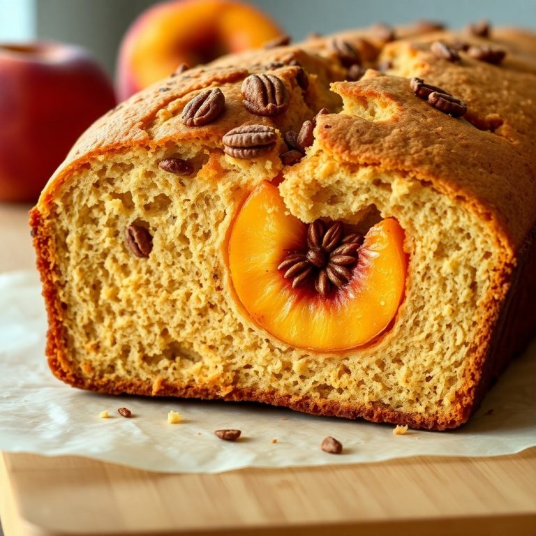 Easy Spiced Peach Bread