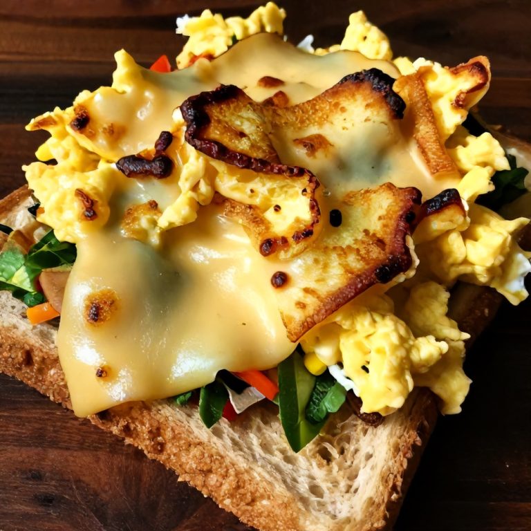 easy veggie scrambled eggs