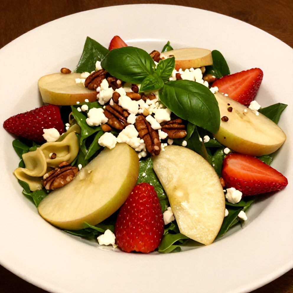 Plated Fresh Apple Tortellini Salad