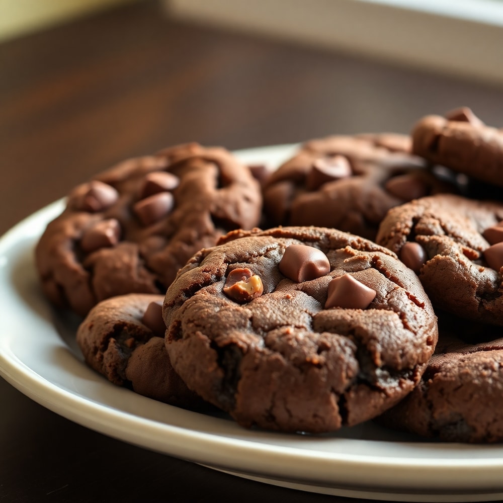 Fudgy Chocolate Brownie Cookies