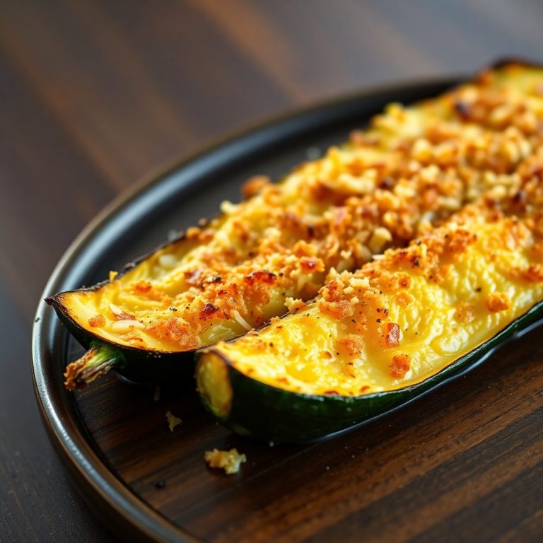 Garlic Parmesan Roasted Zucchini