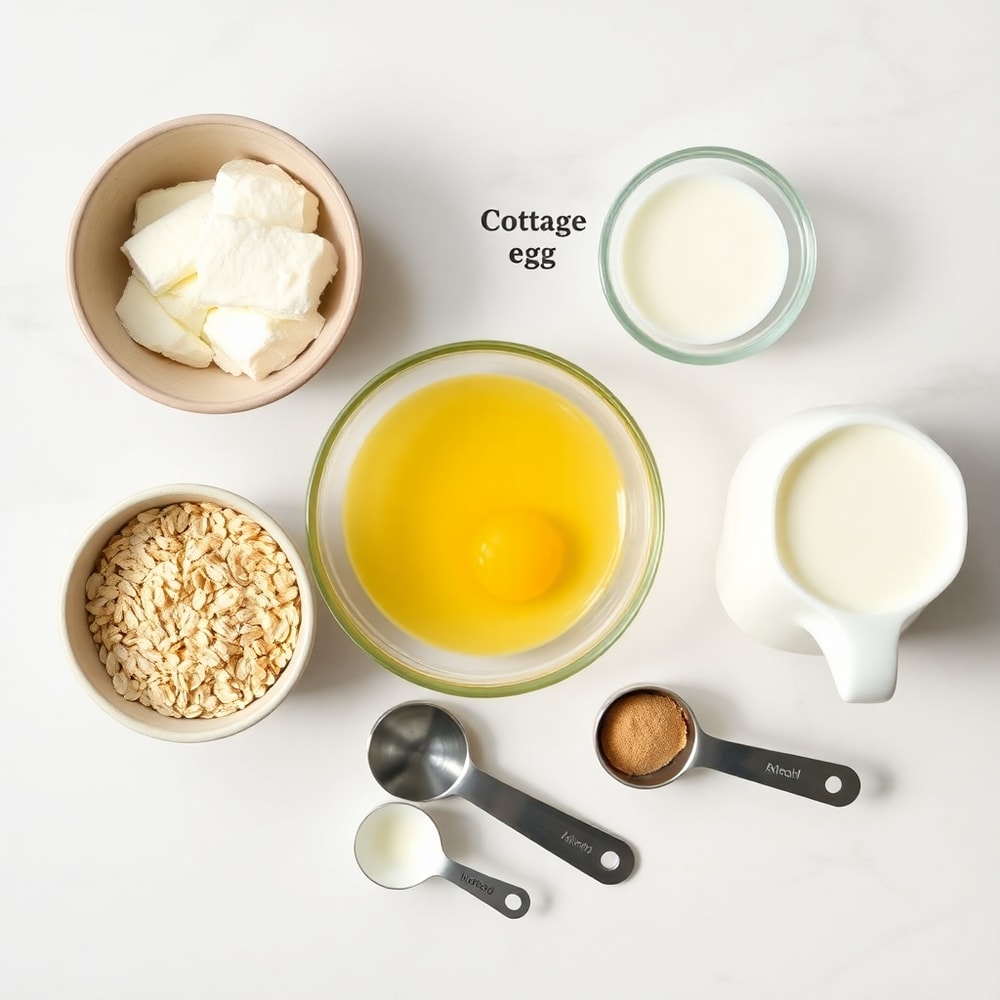 Ingredients for high protein pancake muffins