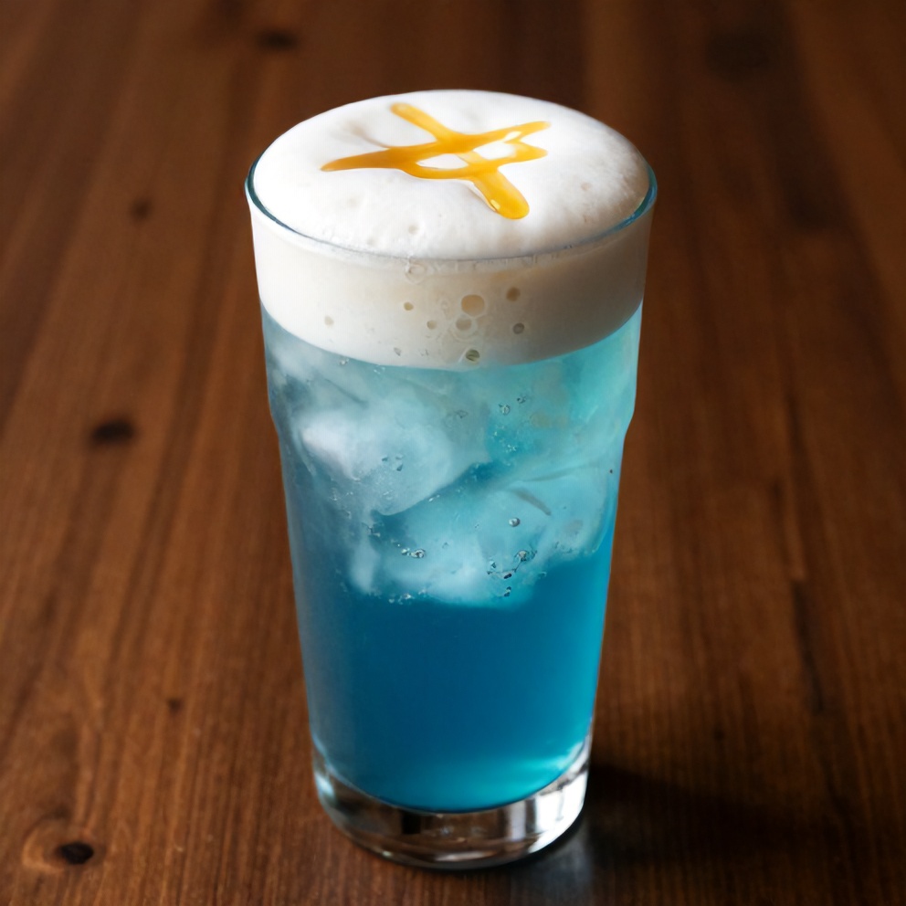 Iced Blue Tea Latte