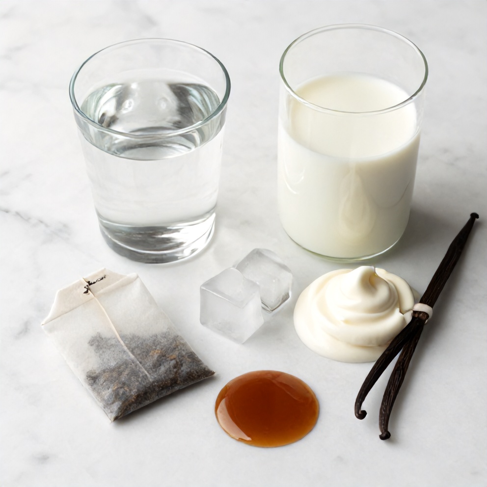 Iced Blue Tea Latte Ingredients